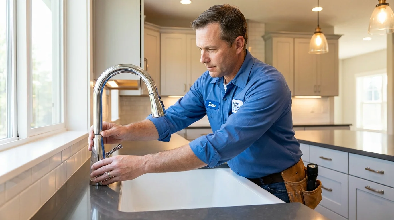 Kitchen faucet installation by Johns Plumbing LLC in Sunnyvale