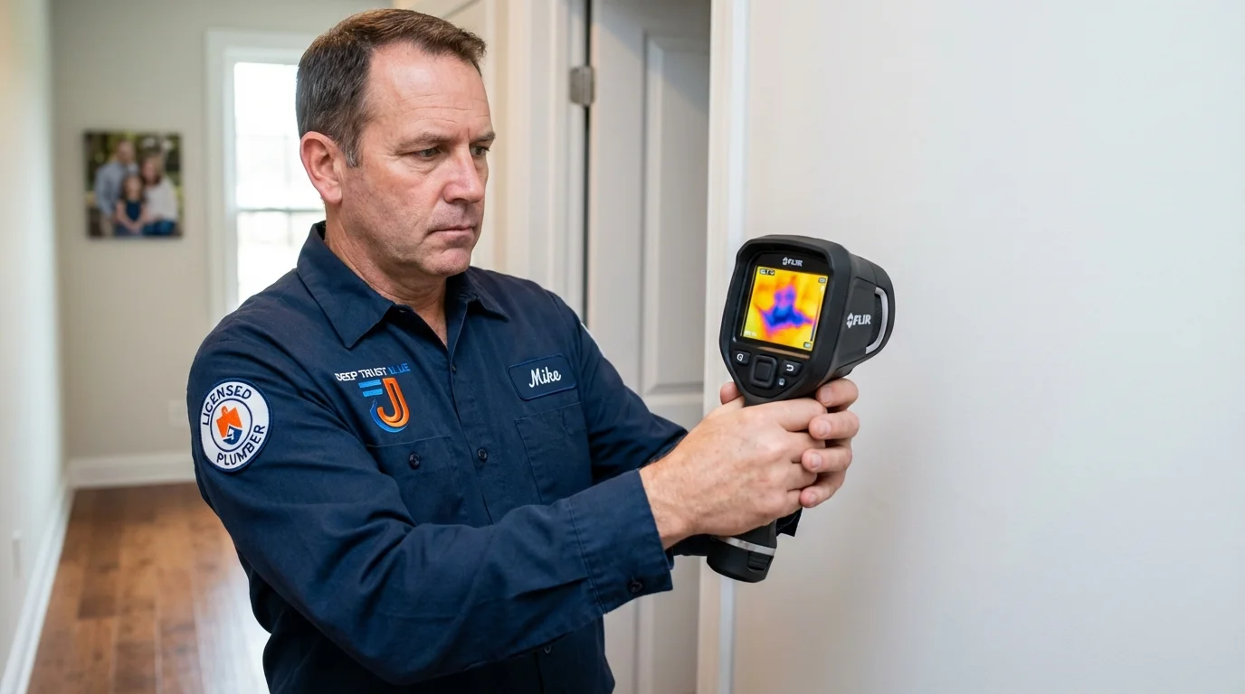 Thermal imaging leak detection by Johns Plumbing LLC in Sunnyvale